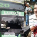 Motoka rompe a golpes parabrisas de un bus y casi le deja sin brazo